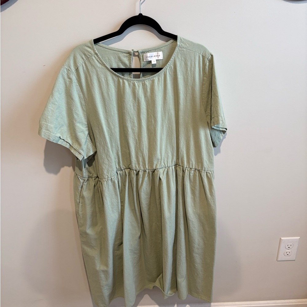 Light Green Short Sleeve Dress
